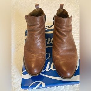 Brown Leather Ankle Boots